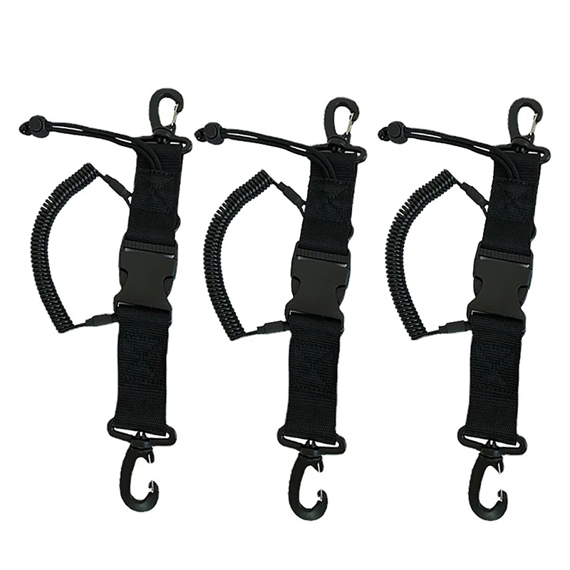 

Scuba Diving Canoe Camera Lanyard With Quick Release Buckle Clips For Kayaking Swimming Water Sports Accessories