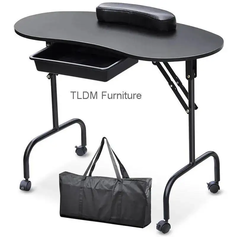 

Nordic Portable Nail Desk Reception Mesa Drawer European Manicure Table High Quality Minimalist Nageltisch Nails Salon Furniture