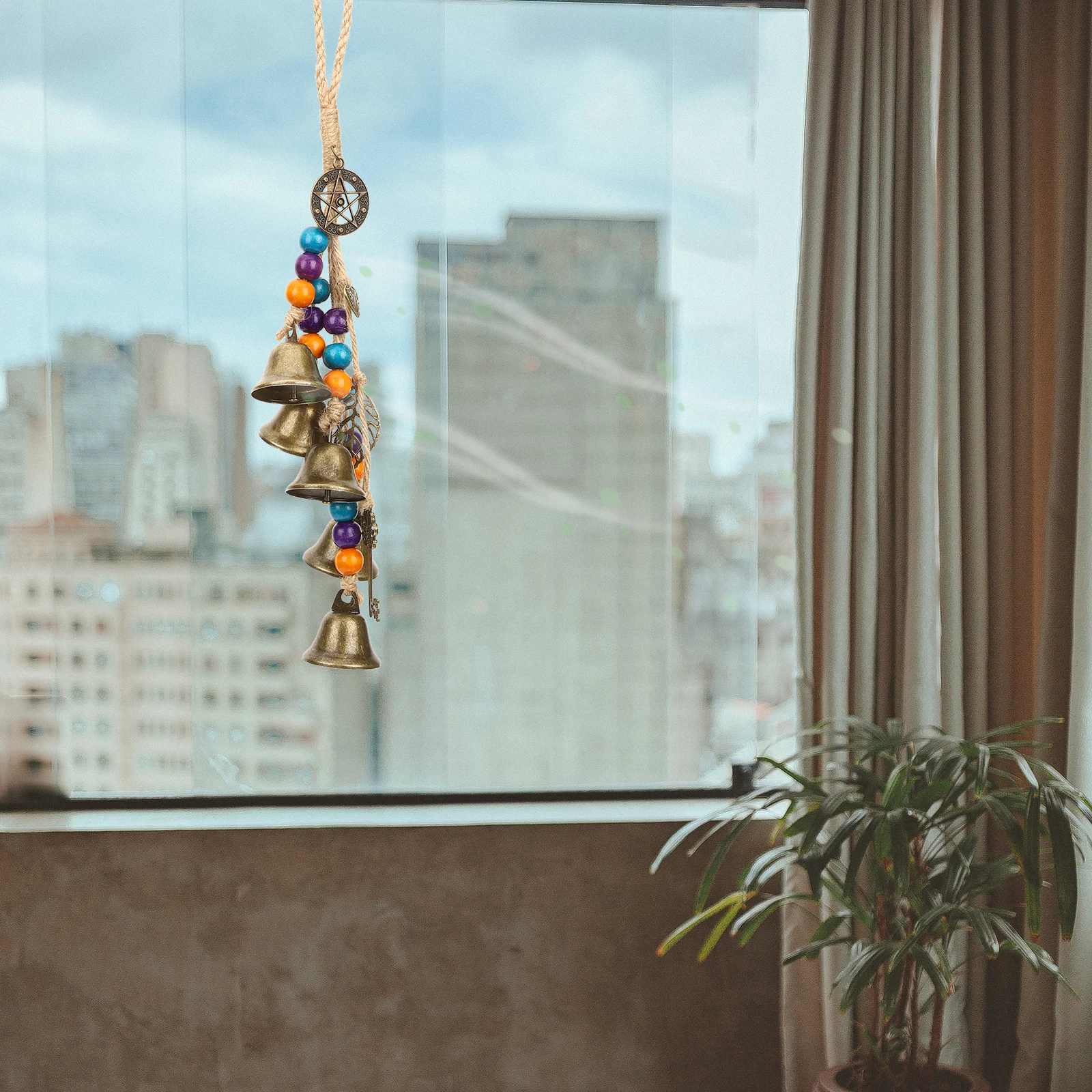 

Wind Chime Decoration Witch Bell Hanging Ornaments for Garden Balcony Metal Bohemian Bells Protective Charm Relax Sound