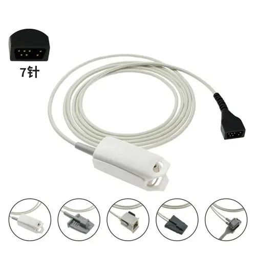 Imagen 1 del producto Sensor SPO2 de silicona con Clip para dedo para bebés y adultos, monitoreo de oxímetro noin 8500 7500