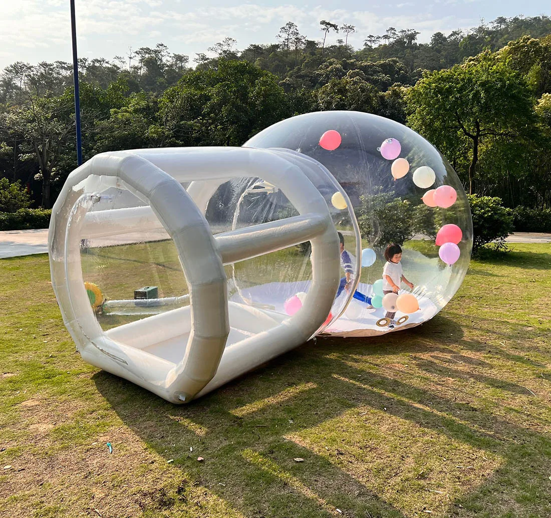 Outdoor Kids Party inflatable Crystal Igloo Dome Bubble Tent Clear Inflatable Bubble Ballon House