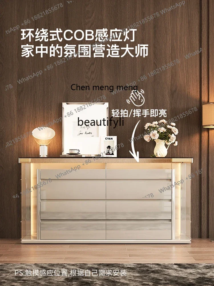 xzItalian light luxury cloakroom jewelry storage jewelry cabinet bedroom minimalist bedside bucket cabinet wall locker