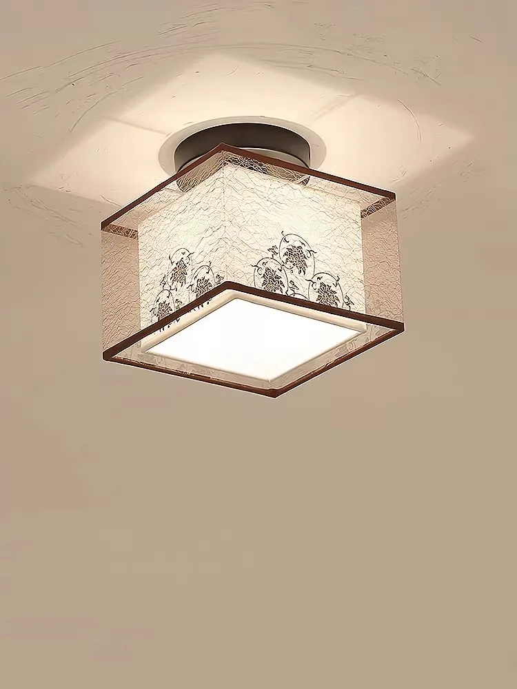 New Chinese Style Ceiling Light Creative Corridor Hallway Foyer Balcony Led Light Modern Simple Circular Room Foyer Lighting Fix