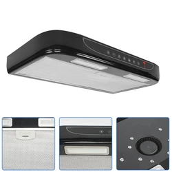 Caravan Range Hood Caravan Accessories Dual LED Light Design Black Super Oil Absorber Suitable for RV Motorhome Camper