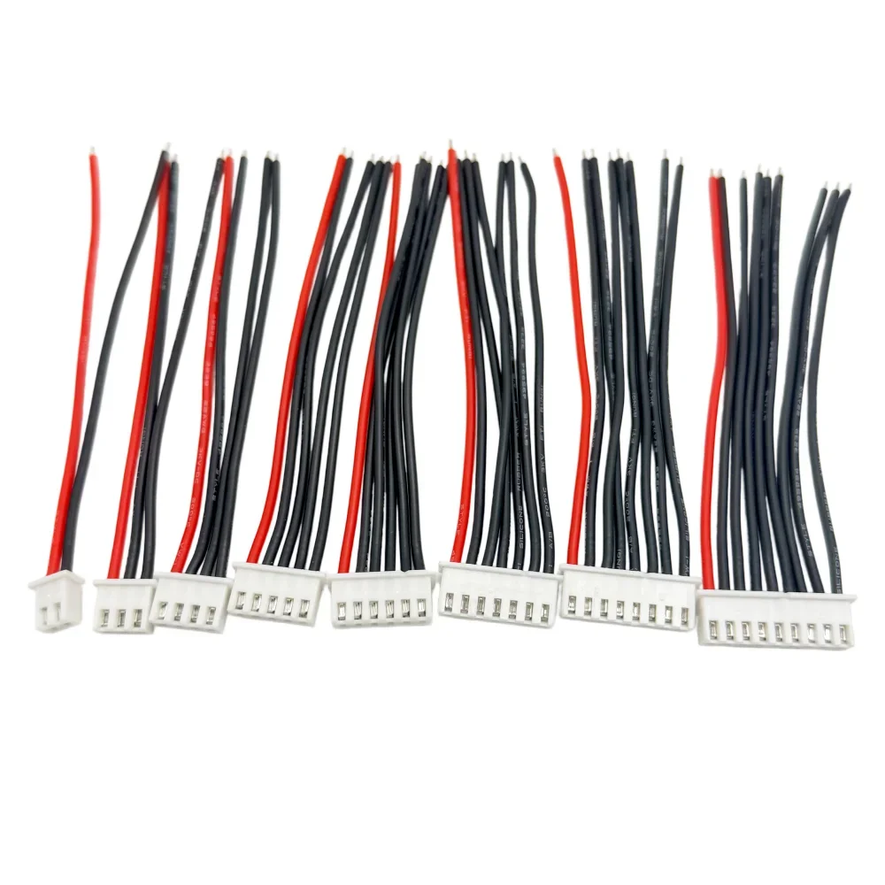 10 Stück XH2.54 1S 2S 3S 4S 5S 6S 7S 8S Lipo Akku Balancer Ladekabel IMAX B6 Stecker 22AWG 20cm 30cm Einzelanschlusskabel – Detail 4