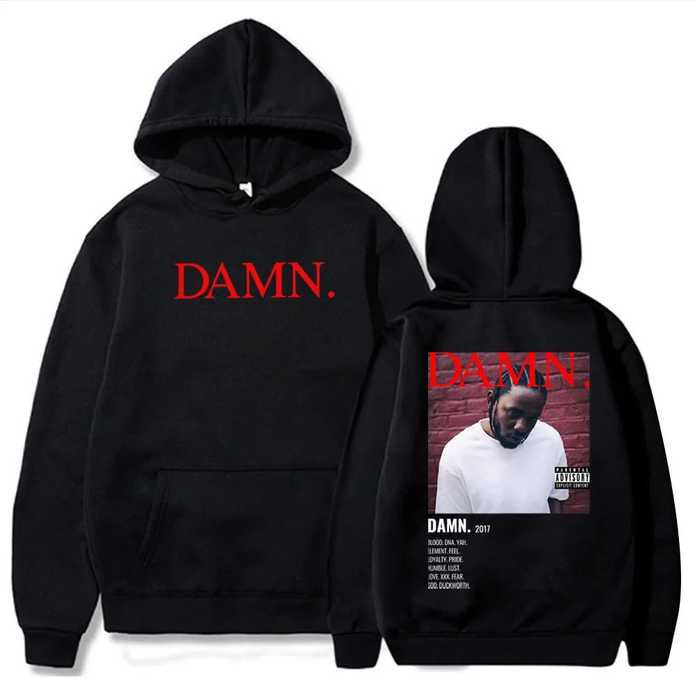 Kendrick Lamar Hoodie Kendrick Lamar Damn Shirt Damn Album Gift for Kendrick Lamar Fan Pullover Tops Streetwear Unisex