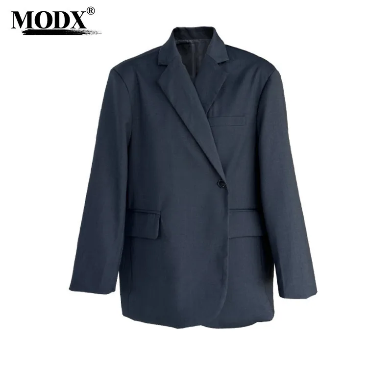 

[MODX] Good Fit~Zichuan Oversize Explosive Street Silhouette Small For Women 24 Autumn New Product Design Sense Niche Suit