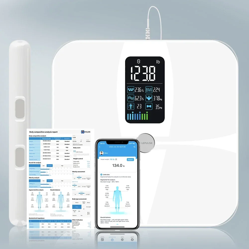 

Lepulse P1 Smart Scale With Body Weight Analysis Smart Body Scale Smart Scale