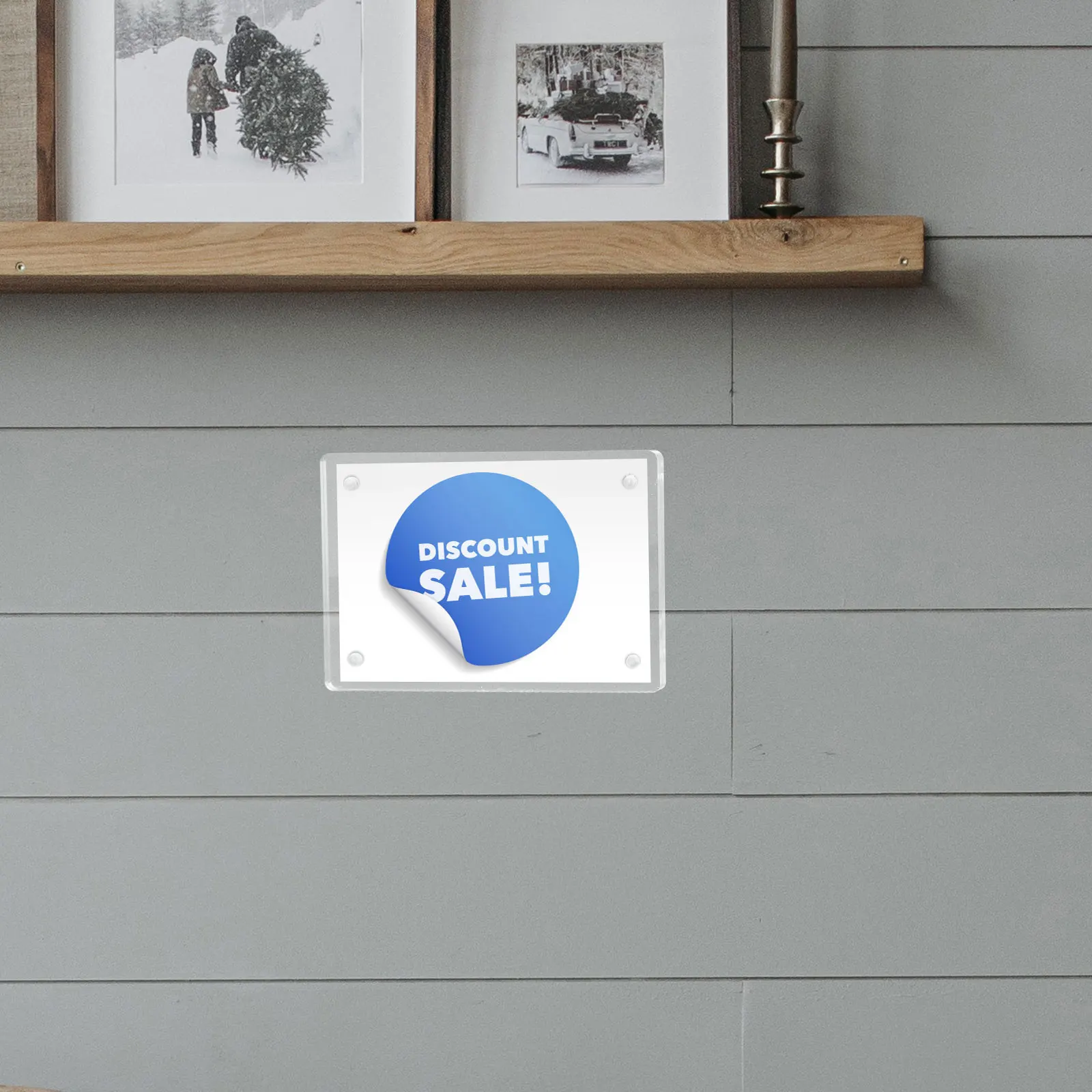 

Acrylic Display Cosmetology License Frame 15 5x21 5cm Transparent License Frame Menu St Sign Holder for Store Office Home