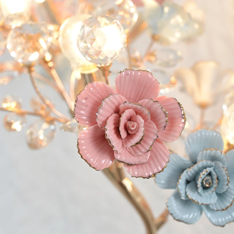 الكريستال مصباح أرضي غرفة المعيشة أريكة الديكور فروع شجرة ضوء الفاخرة الراقية الطابق مصباح غرفة نوم عمودي 2023 نموذج جديد #6