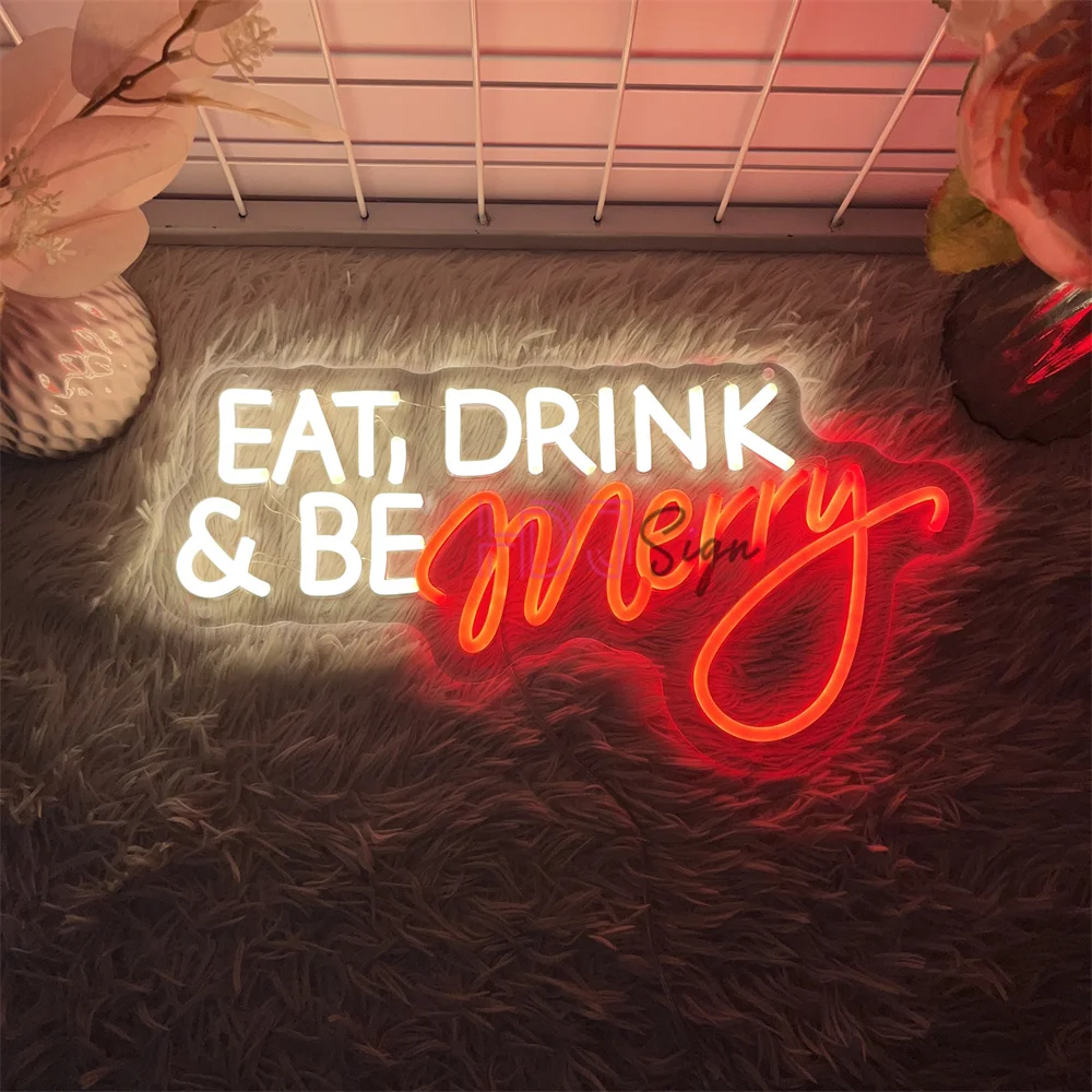 

Merry Christmas Neon Sign Led Lights Party Room Wall Decor New Year Bedroom Decoration Christmas Party Neon LED Sign