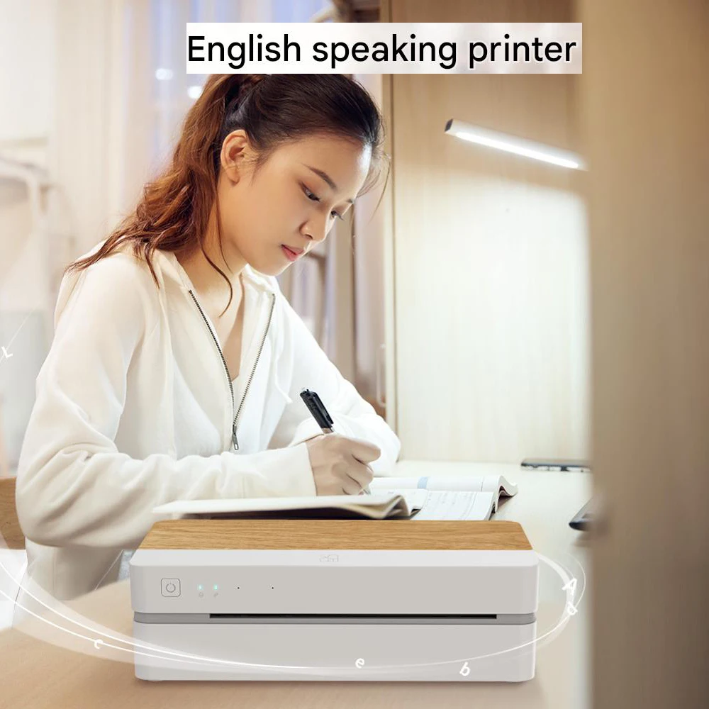 FT800 เครื่องพิมพ์มือถือความร้อน A4 AI WIFI พร้อมการพิมพ์ความเร็วสูงระยะไกล Zero ink Zero toner