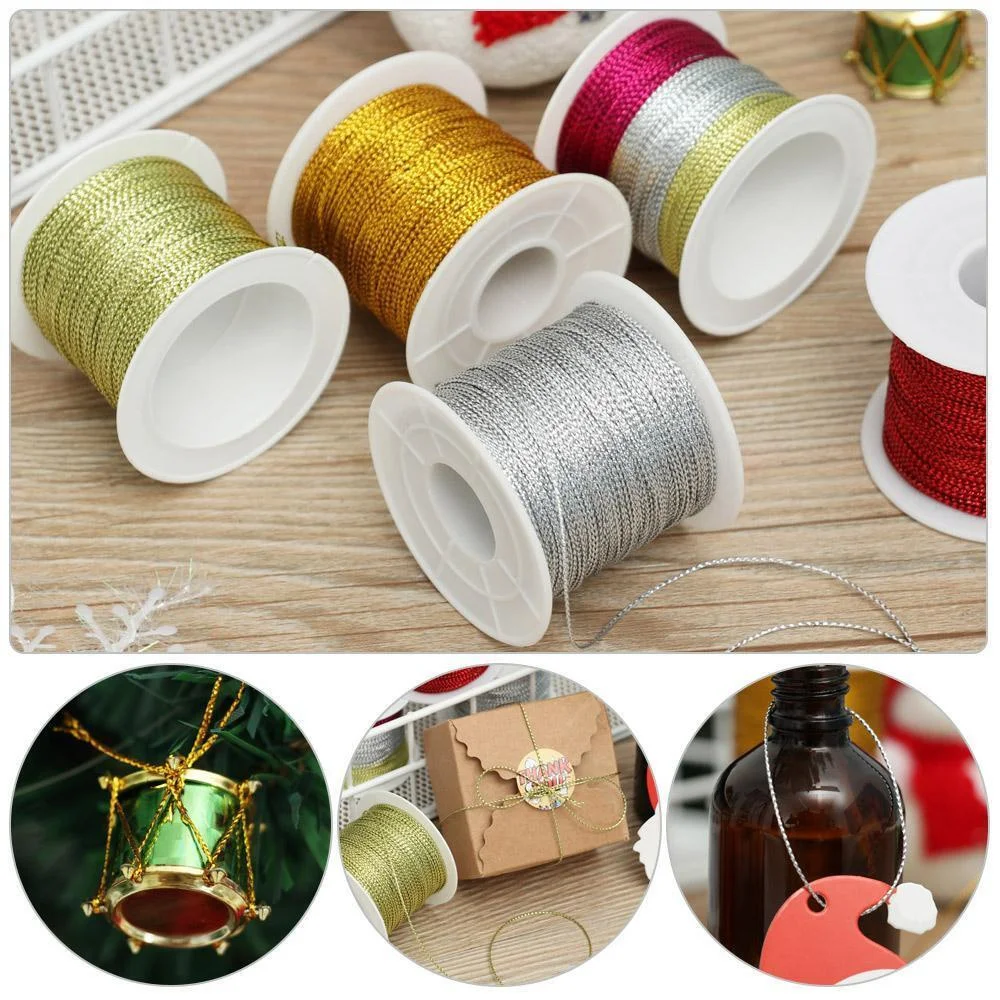 Festive Ribbon Elegantly Designed Versatile Sparkling Packaging Thread Eye-Catching Tinsel String For Decorations