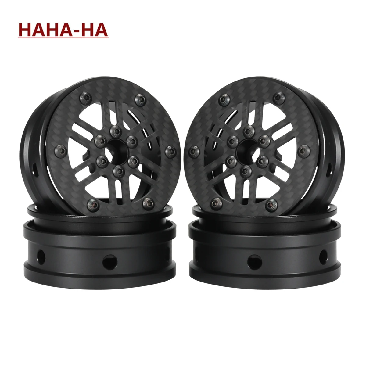 

2.2 Carbon Fiber Aluminum Beadlock Wheels Rim for 1/10 RC Rigs Crawler Capra SCX10 PRO Wraith TRX4 Gmade R1 Element Enduro DIY