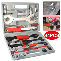 44pc Bicycle Repair Kit Repair Tools Bike Repair Sets Chain Breaker Cutter Crank Puller Flywheel Removal Bike Wrench Fix Tool