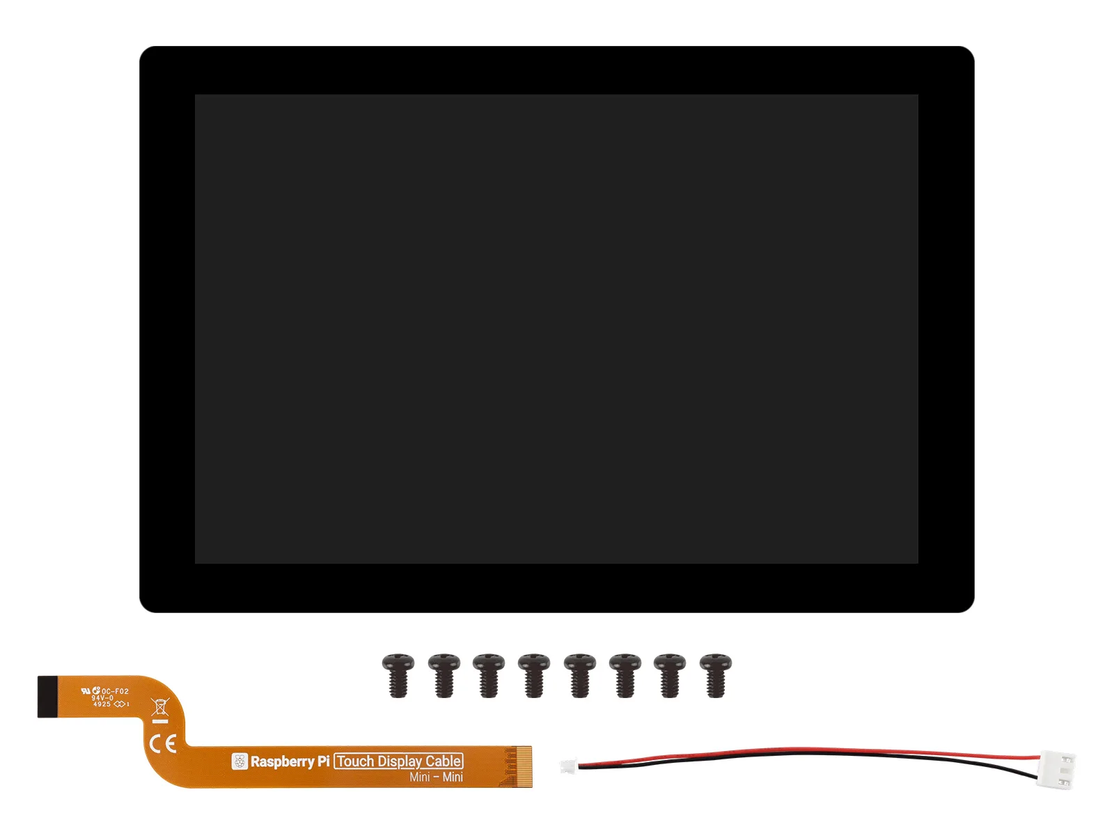 Official Raspberry Pi 10.1inch Capacitive Touch Display 2, 1200 × 1920 Resolution, 10-Point Touch, IPS Display Panel