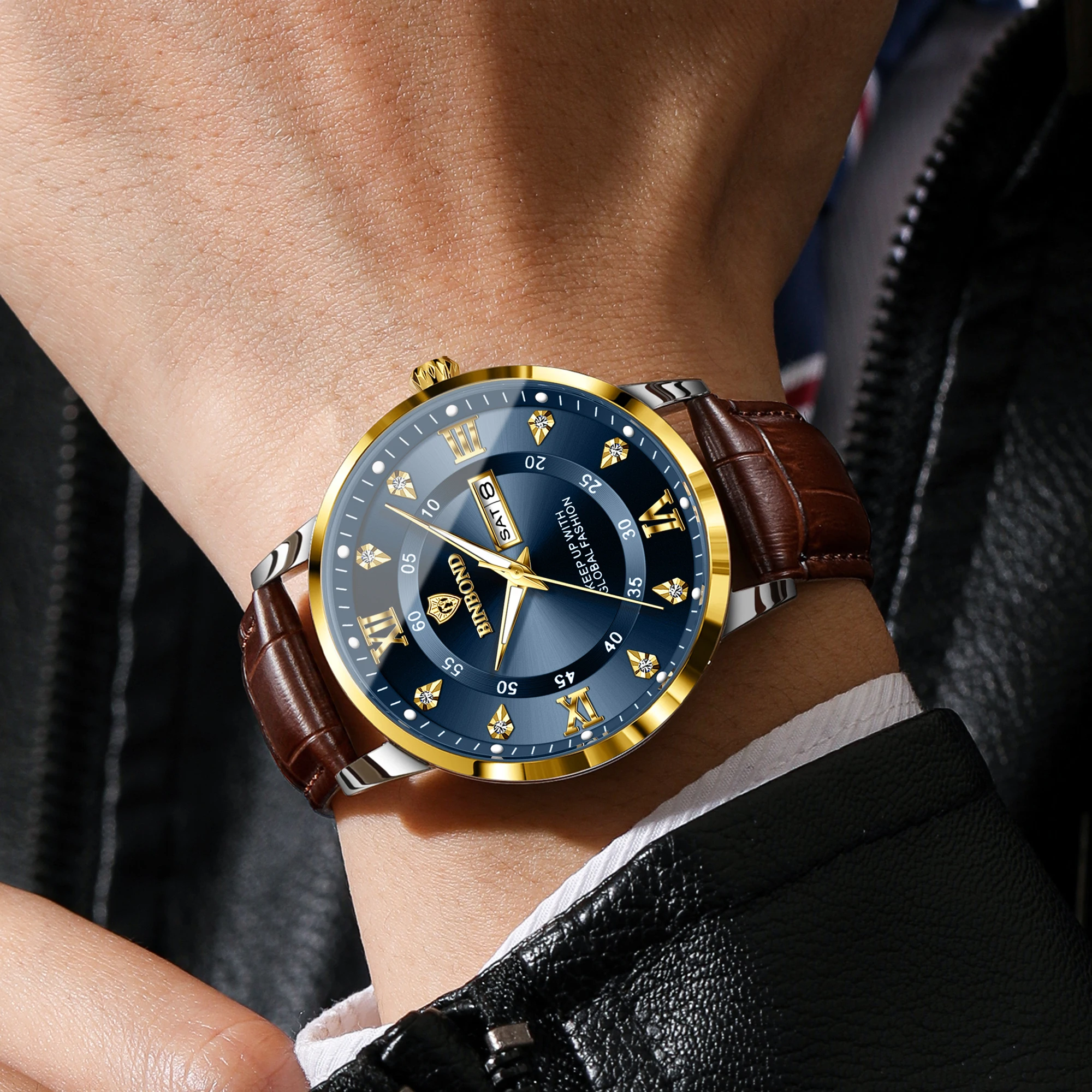 นาฬิกาควอตซ์ BINBOND สำหรับผู้ - Smartwatch Luxury Watches For Men บทวิจารณ์และราคา
