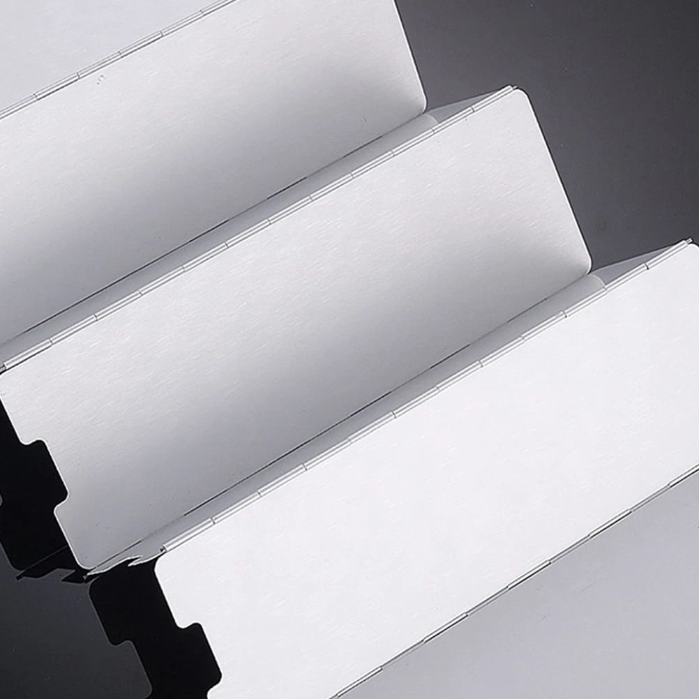 

1 pc Foldable Lightweight Aluminium Alloy Wind Shield Camping Fuel Saving Durable Wear Resistant Block Strong Wind Easy Carry