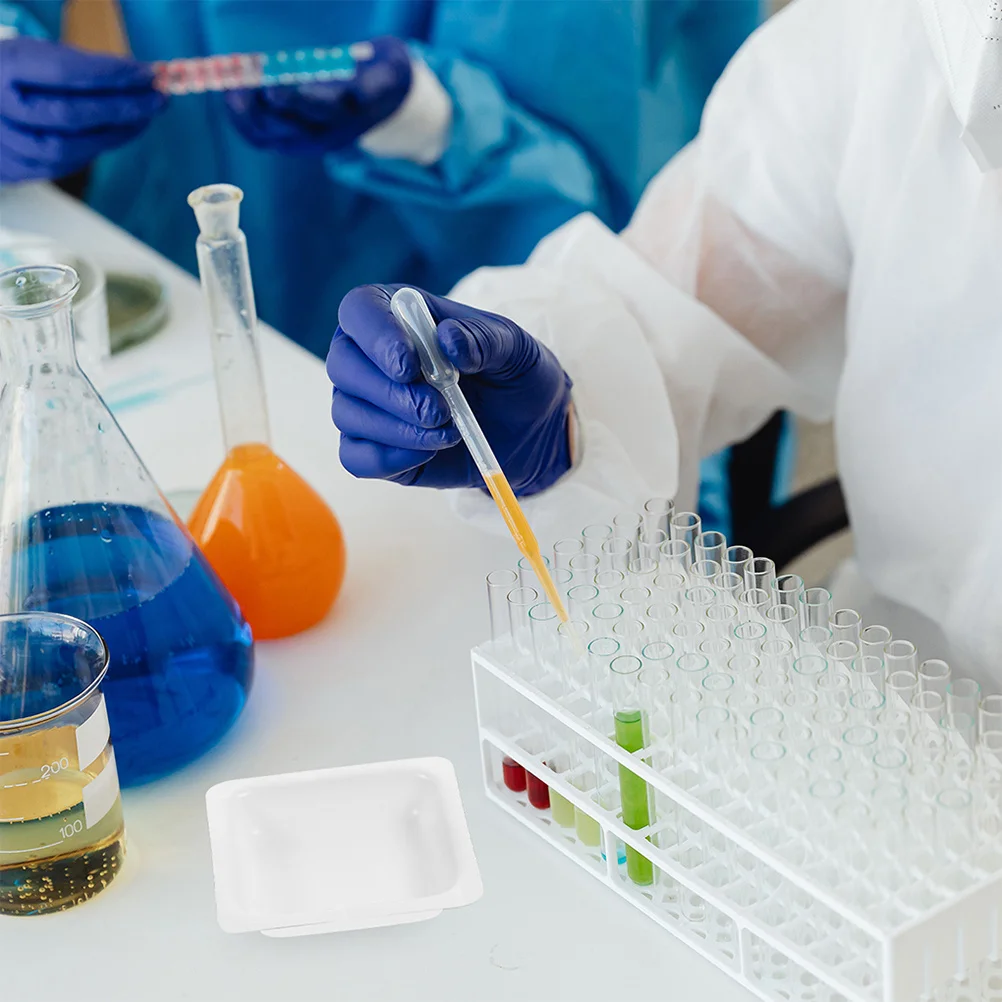 

10Pcs Weighing Plates Plastic Stackable Durable Lab Sample Weigh Boats Portable Measuring Weighing Trays Weigh Boats