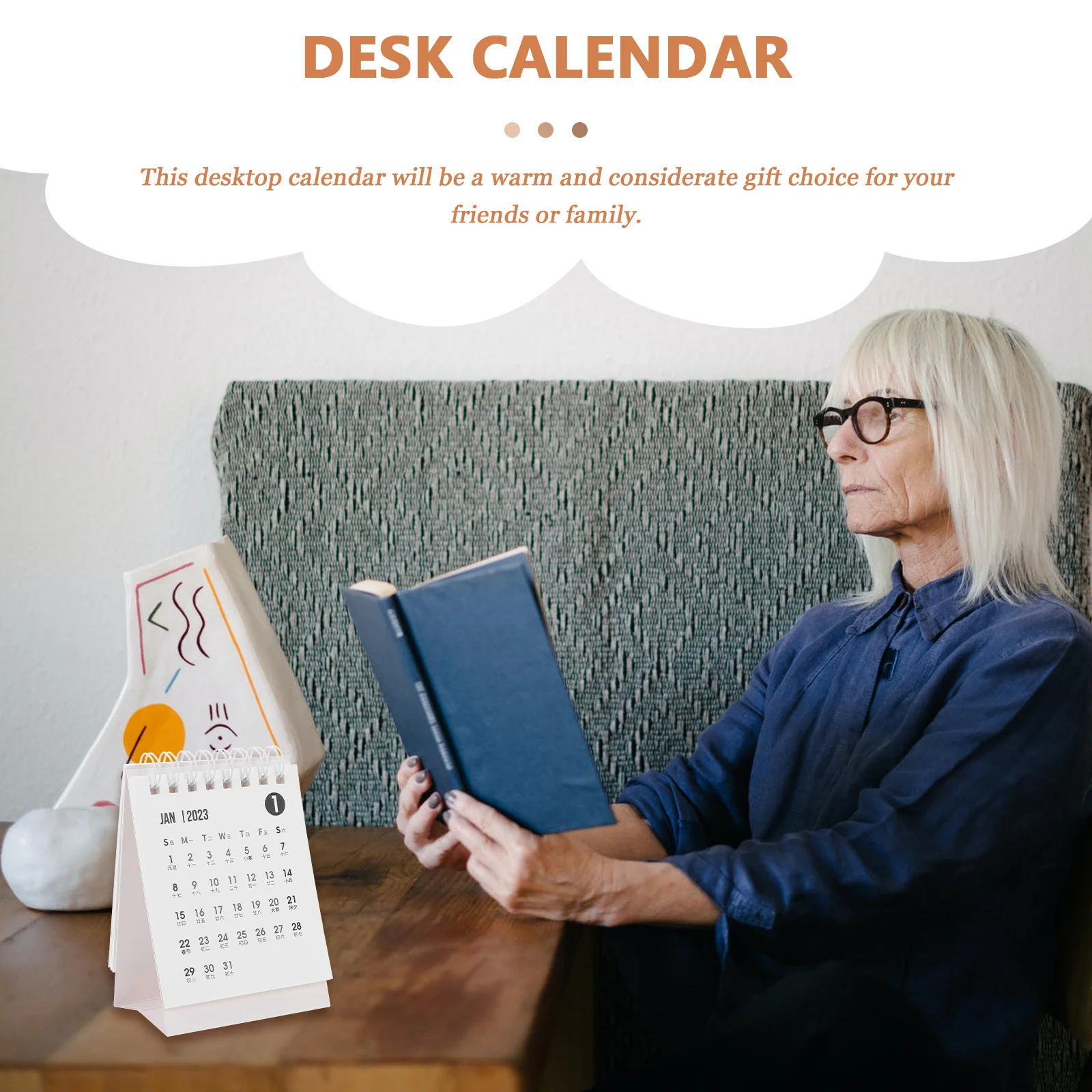 

Mini Desk Calendar Small Fresh Desktop Decoration Stable Design Suitable for Students Teachers Office Use 2023 Calendar