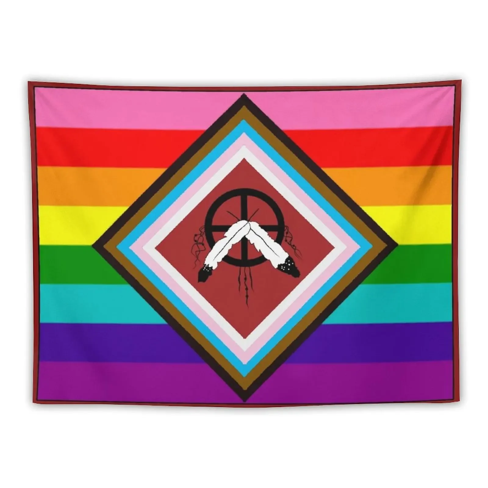 

Two Spirit LGBTQ2A+ Pride Flag Tapestry Things To Decorate The Room Room Aesthetic Tapestry