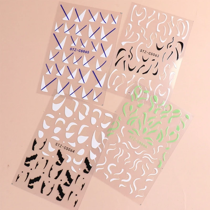 

Art Decorations Adhesive Foils Manicure French Tips Stickers 3D