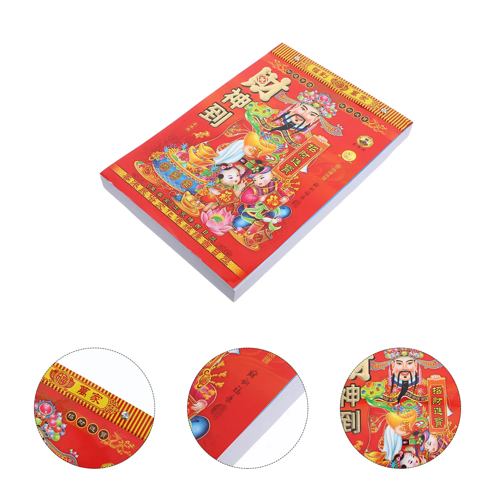 

Year of The Horse 2026 Chinese Traditional Lunar Calendar Tear-Off Wall Decor with Fengshui Elements Daily Tracking Cultural