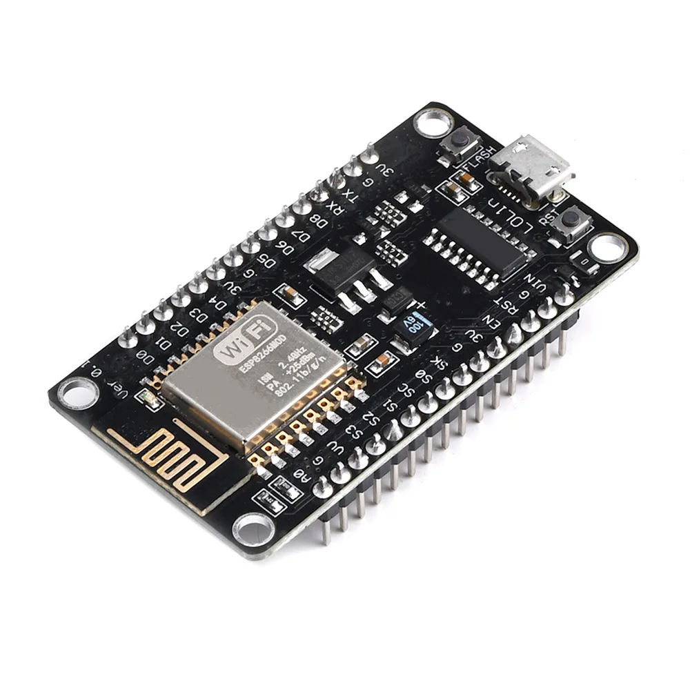 NodeMCU V3 ESP8266 ESP-12E WIFI Development Board CH340G Square Blackboard Soldering Pin Micro USB Interface