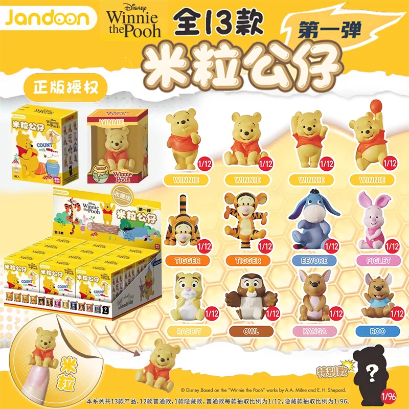 

Disney Winnie The Pooh Tigger Piglet Eeyore Owl Roo Mini-size Mystery Blind Box Gifts Toy Model Anime Figure Collect Ornaments
