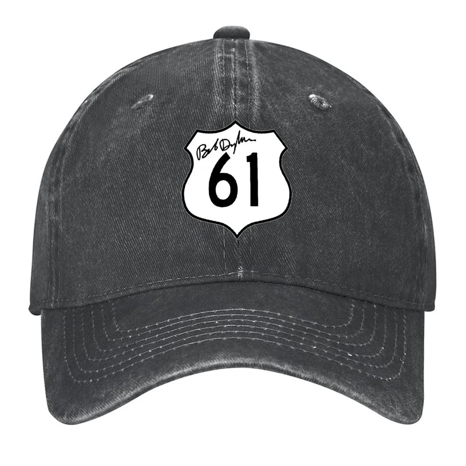 

Bob Dylan - Highway 61 Baseball Cap Brand Man cap sun caps tea Hat Sports Cap Women's Men's
