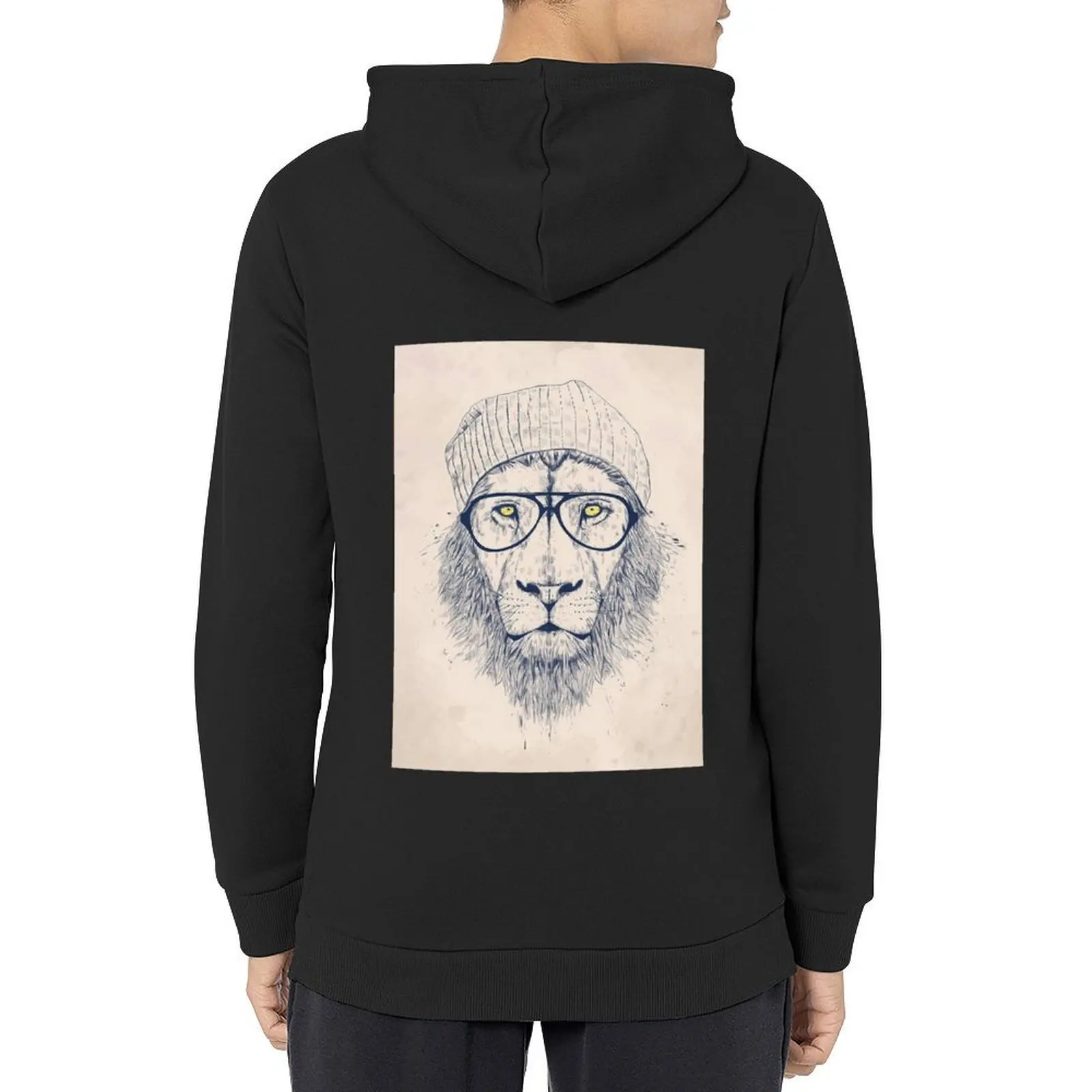 

Hipster Lion Hoodie autumn clothes autumn jacket men blouse winter clothes men's hoodies