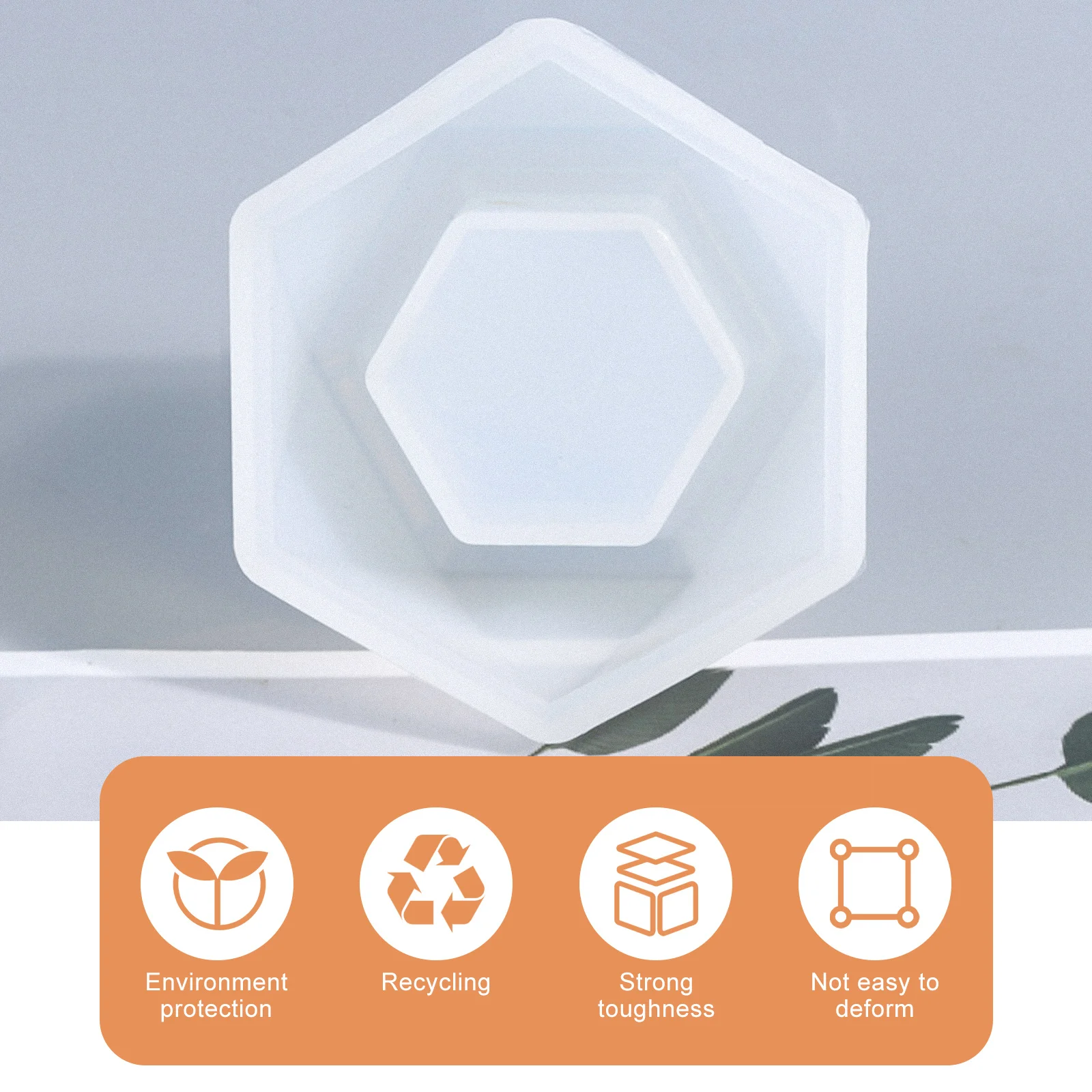 

2Pcs Crystal Epoxy Silicone Flower Pot Mold DIY Plant Holder Mold for Succulent Flowers Planter Making Art Craft
