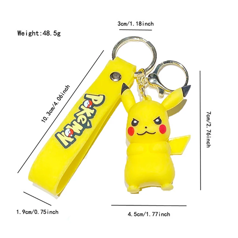 Japońskie Anime Kreskówka Pikachu Charmander Zenigame Pokemon Lalka Brelok Akcesoria do Plecaka Śliczne Zwierzątka Elfki Unisex Otaku Śmieszne