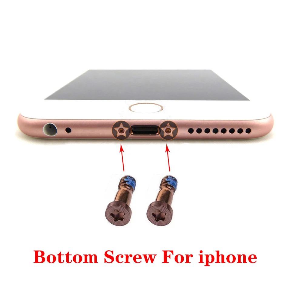 50pcs 100pcs Back Cover Bottom Screws for iPhone 13 11 12 Pro Max X XS XR 7 8 6 6S Plus Pentalobe Bottom Dock Repair Screw Part