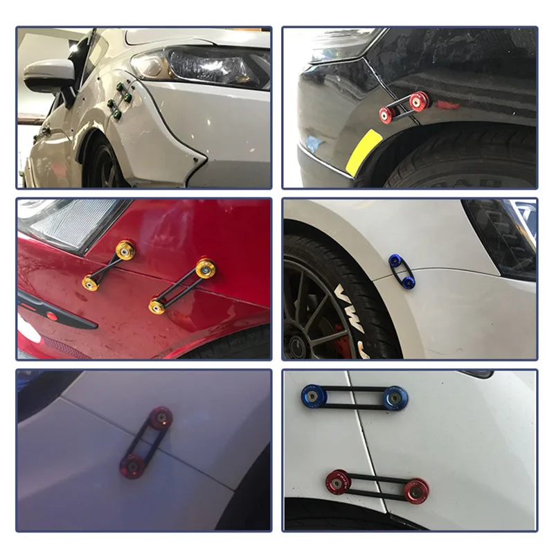 Tuning Car Universal Quick Release Fasteners with Logo Aluminum Bumper Quick Release Fasteners Fender Washers