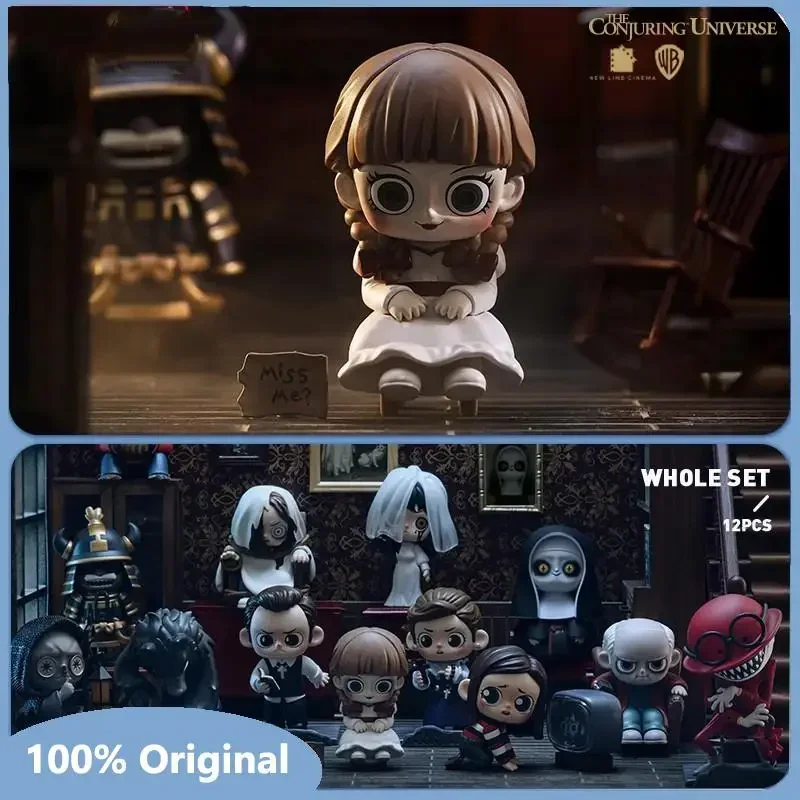 صندوق أعمى POP MART The Conjuring Universe الأصلي Unbox أنابيل وأيقونات الرعب للتجميع