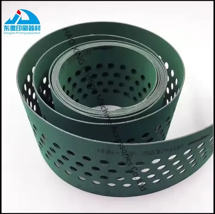 Venda quente de perfuração de papel correia transportadora de papel de sucção correia transportadora para máquina de impressão KBA 3200*100