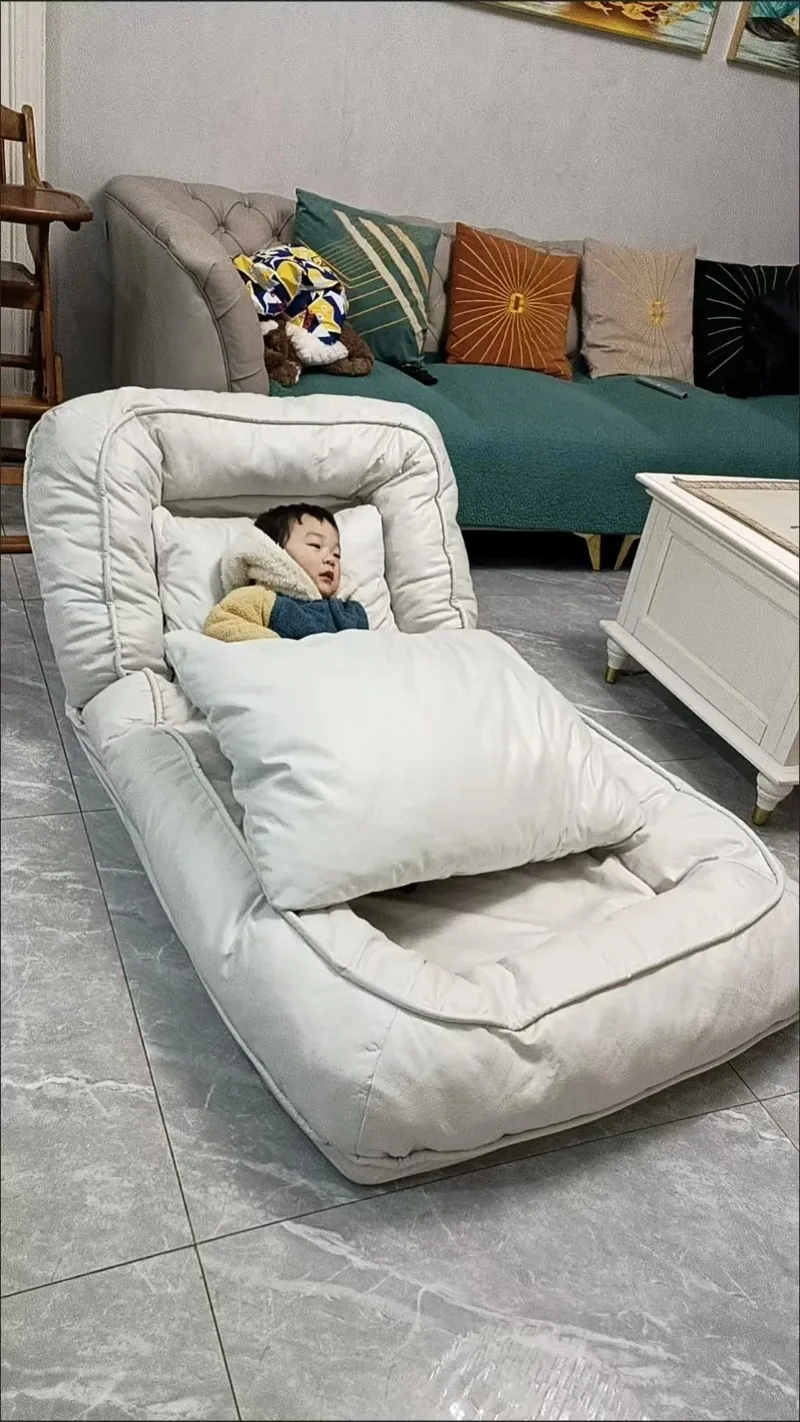 Convertible Sofa Bed 3 in 1 Foldable  Multi-Angle Adjustable High Density Sponge Folding Furniture