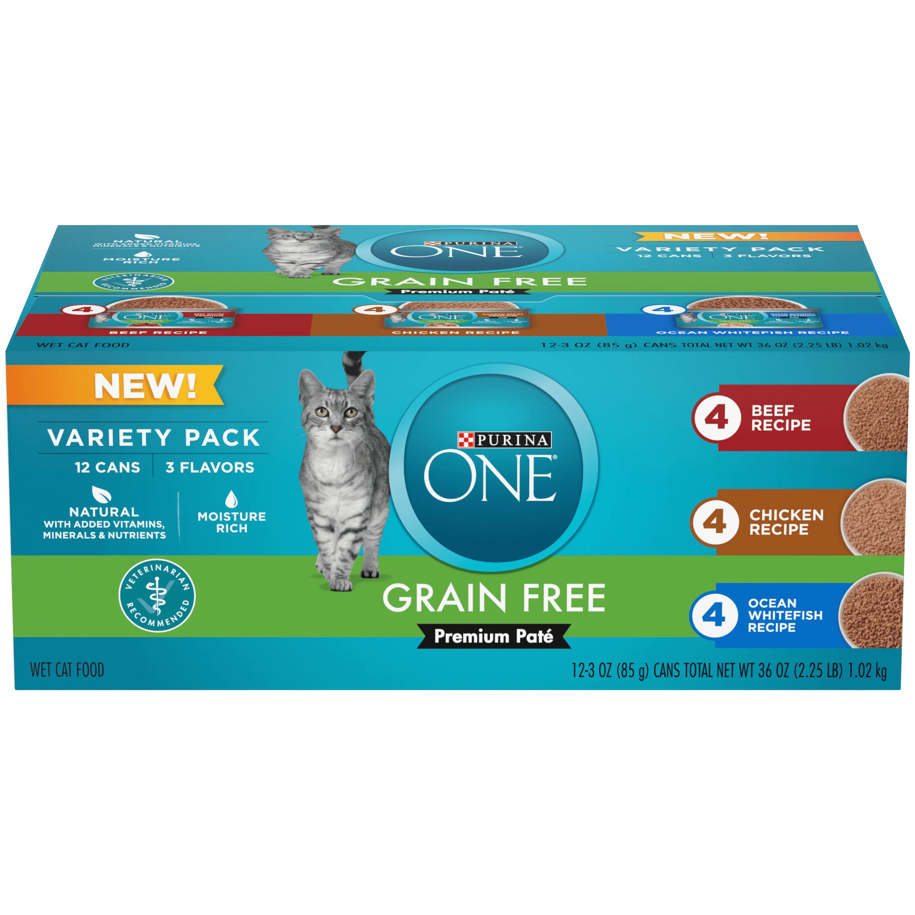 

, Grain Free Natural Variety Pack, Wet Cat Food Pate, 3 oz Cans, 24 Count