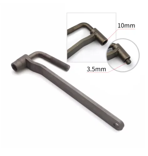 10mm/9mm Motorcycle Valve Tappet Adjustment Tool Set,T-Type Valve Screw Wrench & 0.1-2mm Feeler Gauge