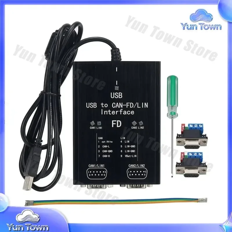 P-CAN-USB Pro P-CAN FD PRO 12Mbit/s USB to CAN Adapter 2CH CAN FD for IPEH-004061 industrial automation controller PLC HMI