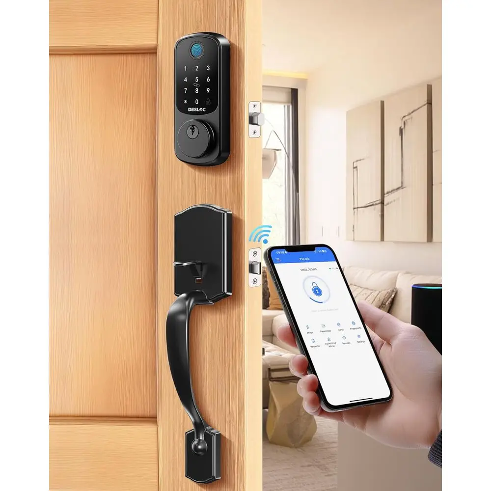 

Замок для входной двери B200 с набором ручек, дверной засов или рот, набор дверных замков, засов для клавиатуры Eic с ручкой, 12 м.