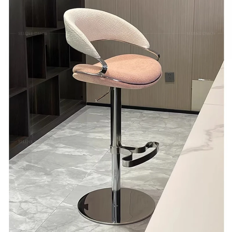 Design Armrest Bar Chair Adjustable Modern Cushion Kitchen Outdoor Bar Stool Cuisine Office Modern Sillas De Comedor Furniture