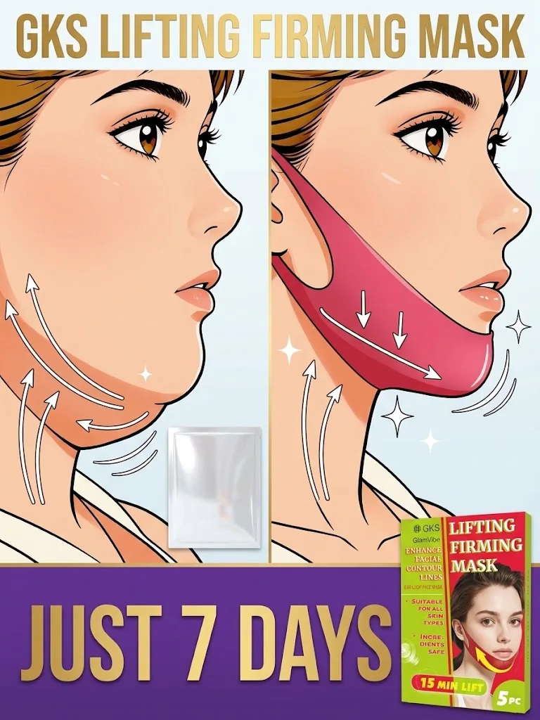V-Shaped Face Lifting Mask Collagen Gel Patches Anti Wrinkle Double Chin Reducer Firming Moisturizing V Line Slimming Mask