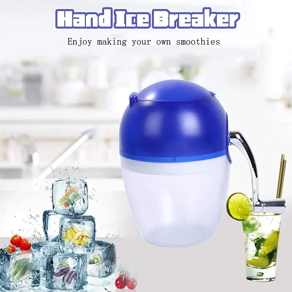 

Portable Manual Shaved Ice Machine Household Small Mini Hand Crank Ice Grinder Mini Shaved Ice Machine