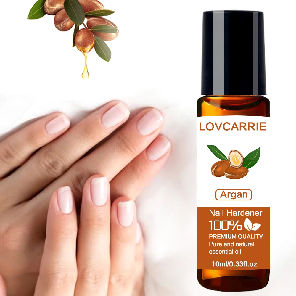 LOVCARRIE-Argan Natural Endurecedor de Pregos, Óleo Essencial, Óleo de Cutícula, Tratamento Nail Art, Reparar Unhas Danificadas, Qualidade Premium, 10ml