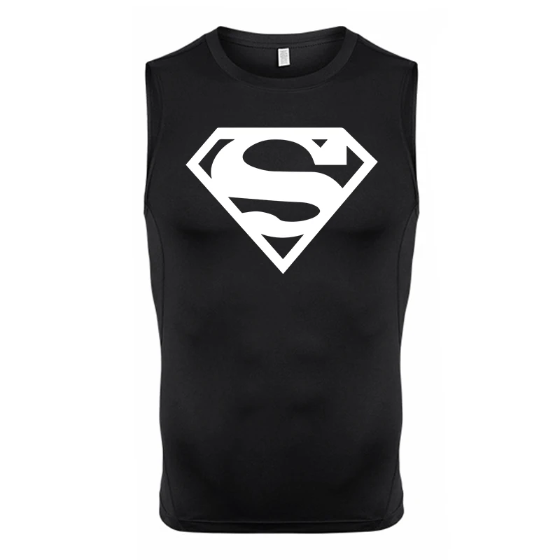 Ärmelloses Kompressionsshirt mit Totenkopf-Flügel-Print für Herren, sportliche, schnell trocknende Tanktops, Fitness-Workout-Lauf-Baselayers, Unterhemden – Detail 20