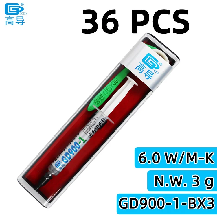 Nettogewicht 1/3/7/15/30/150/1000 Gram Grijs GD900-1 Thermisch geleidende vetpasta Gips Koellichaam Compound SSY ST BX CB CN