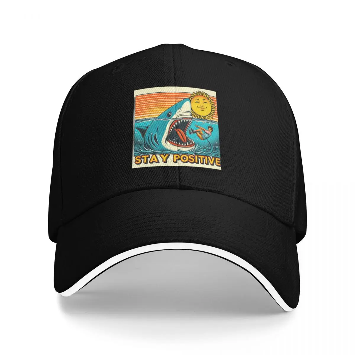 Stay positive - motivational humour Baseball Cap Fashion Beach Funny hats Visor Hats Man Women's