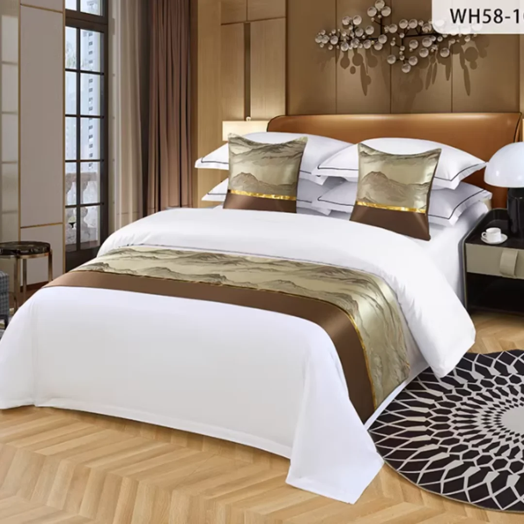 

Bed Tail Cover Hotel-specific Homestay and Guesthouse Light Luxury High-end and Simple Bed Runner Bed Cover Bed Decoration